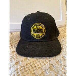 Marvel 80 Years Ltd Ed Black Snapback Hat Baseball Cap (Loot Crate Exclusive).